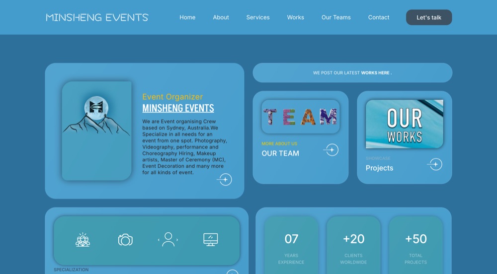 Minsheng Events Website